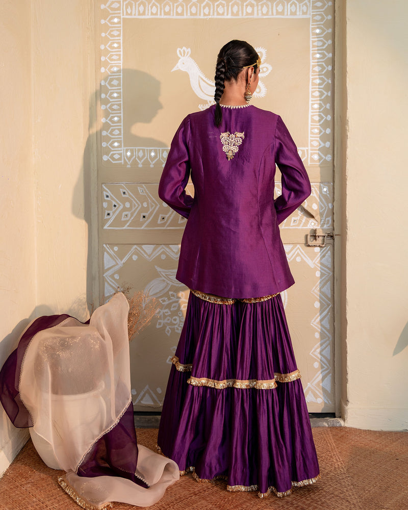 NOOR SILK KURTI SHARARA SET