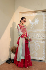 Aabroo - ORGANZA KURTA & GHARARA SET