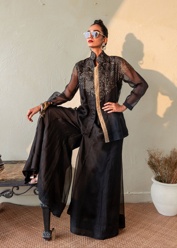 SIYAHI - Organza Jacket Set