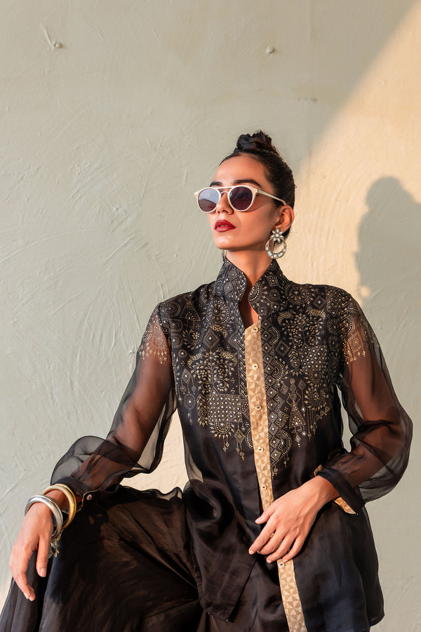 SIYAHI - Organza Jacket Set