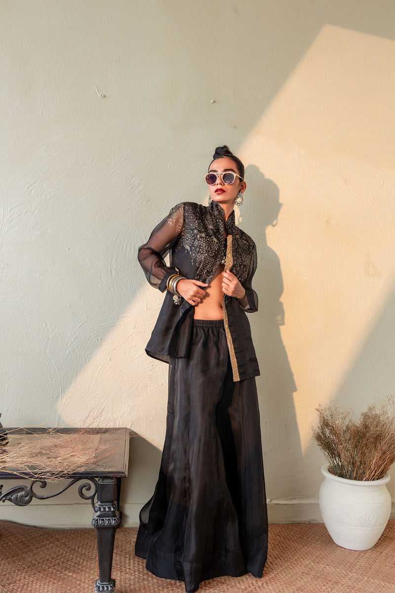 SIYAHI - Organza Jacket Set