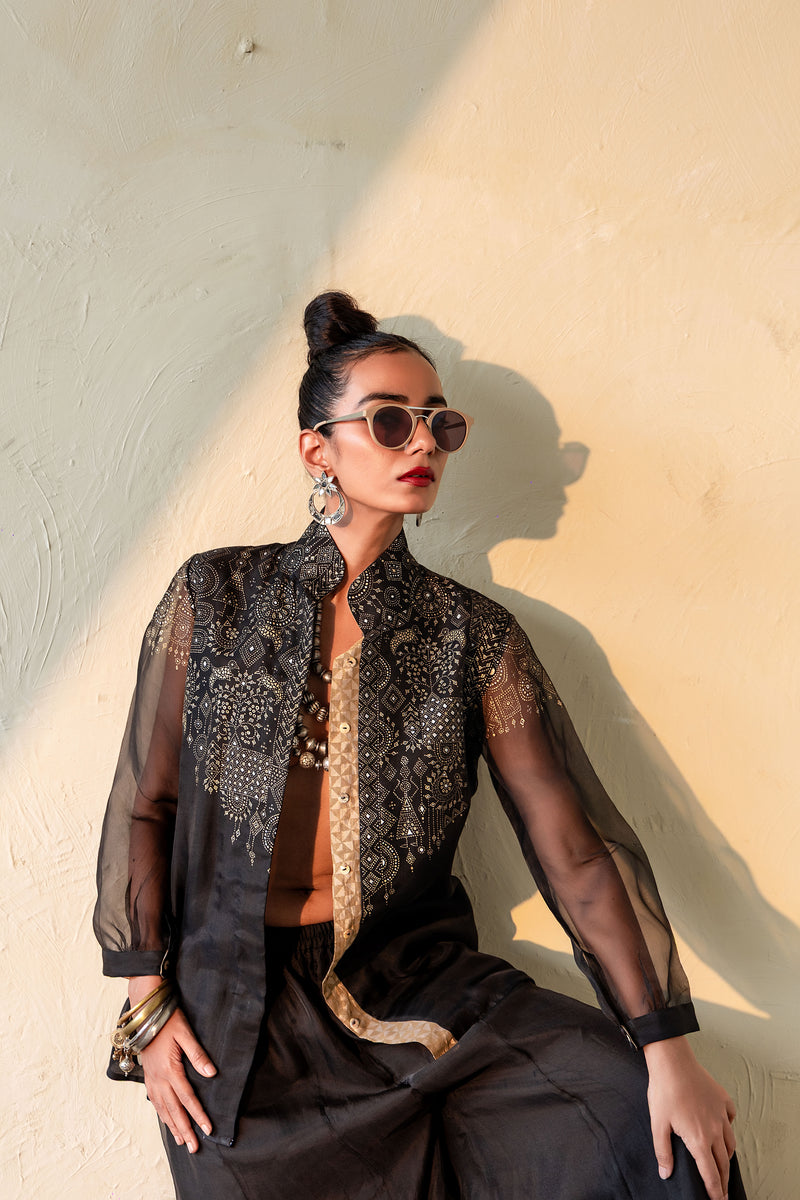 SIYAHI - Organza Jacket Set