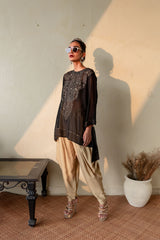 TAMARA - CHANDERI KAFTAN & DHOTI SET