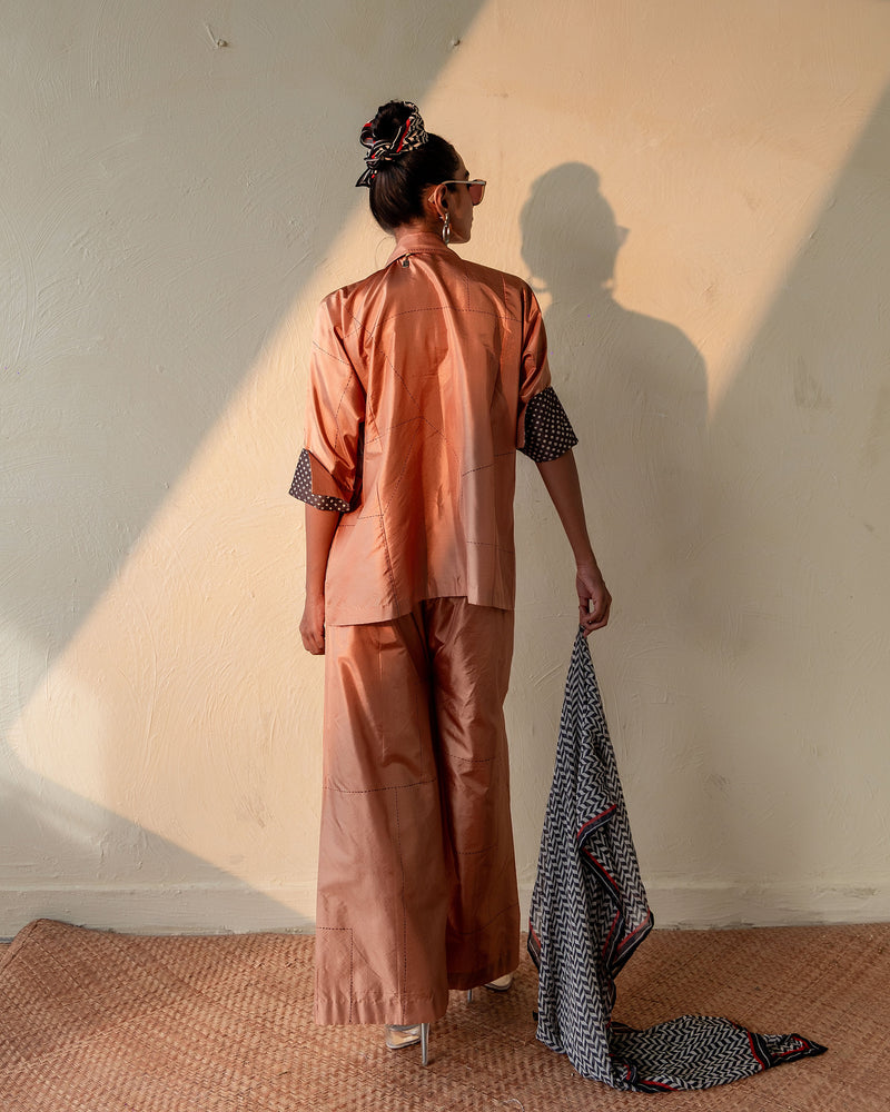 TAABIR - SILK KURTI WITH SILK PANTS