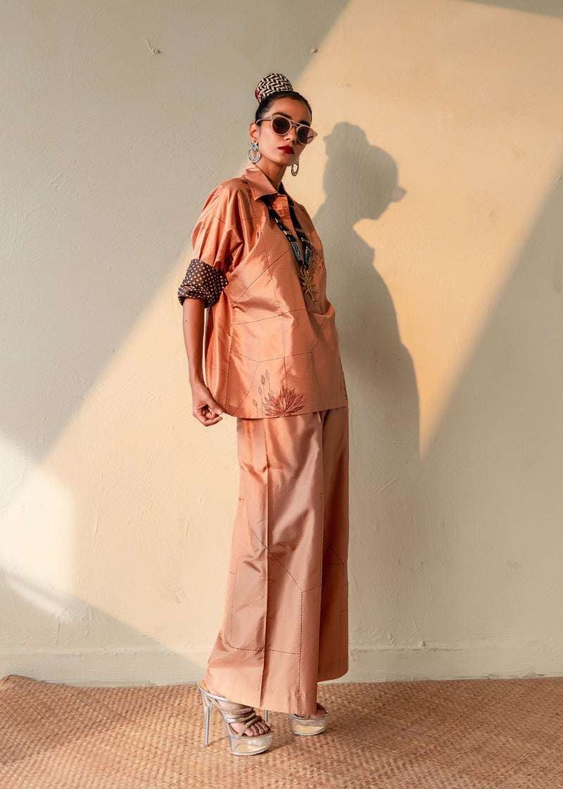TAABIR - SILK KURTI WITH SILK PANTS