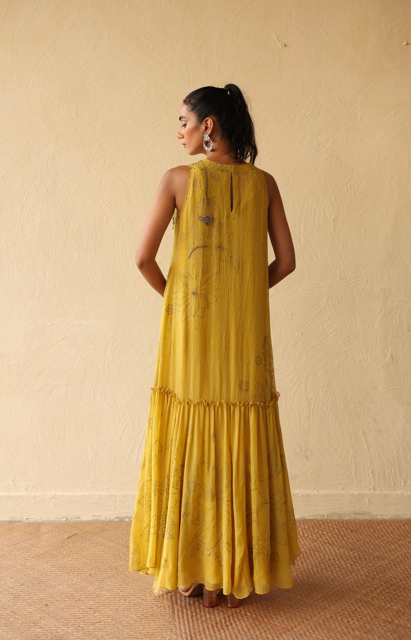 KESARIKA - HAND PAINTED LONG DRESS