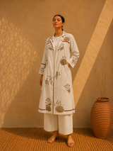 White jacket set