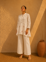 White linen shirt