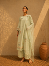 Sage green Kurta set