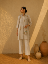 Beige tunic set