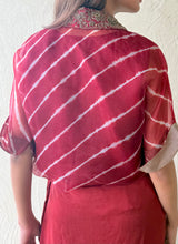Lehariya kaftan and dhoti set
