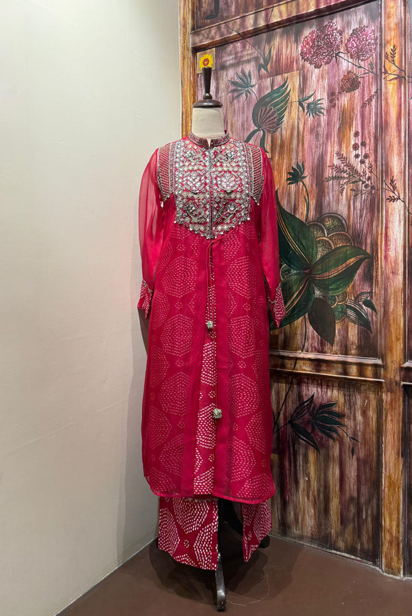 Rasiya printed jacket set