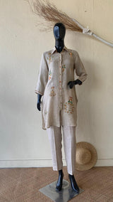 Beige tunic set