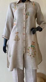 Beige tunic set