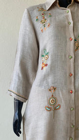 Beige tunic set