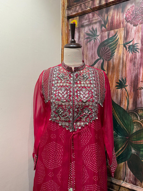 Rasiya printed jacket set