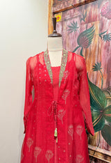 Sitara jacket set (Red)