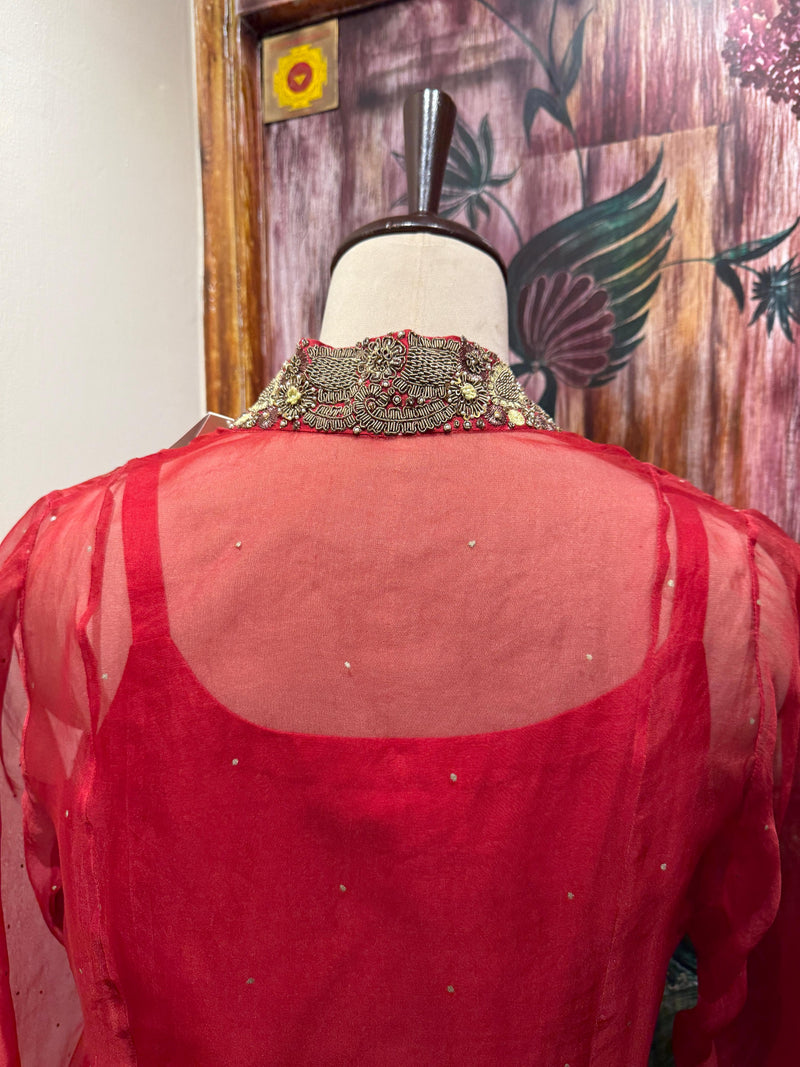 Sitara jacket set (Red)
