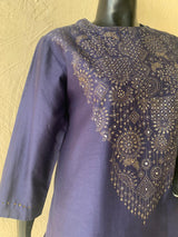 CHANDERI KAFTAN & DHOTI SET