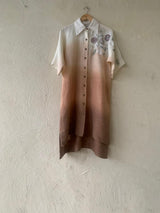 Ombre linen dress