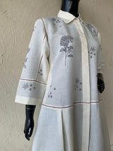 White linen dress
