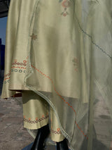 Sage green Kurta set