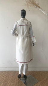 White jacket set