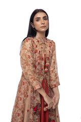 Ember Nazneen overlay with a bustier and ruffled skirt set - Ember - Neeta Bhargava