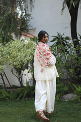 Vintage Garden top and pleated pants set - Vintage Garden - Neeta Bhargava