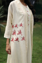 Vintage Garden embroidered cape with dress - Vintage Garden - Neeta Bhargava