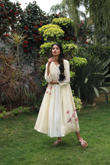 Vintage Garden embroidered cape with dress - Vintage Garden - Neeta Bhargava