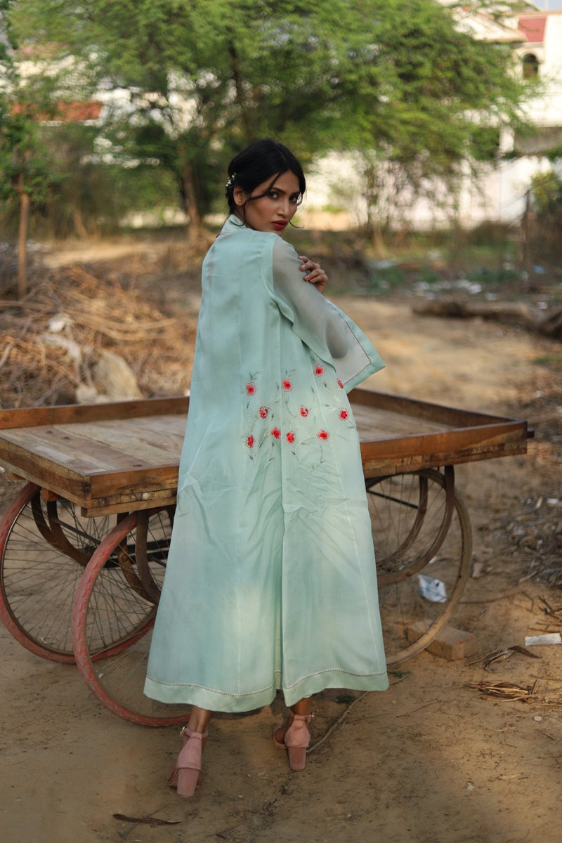 Vintage Garden cape dress - Vintage Garden - Neeta Bhargava