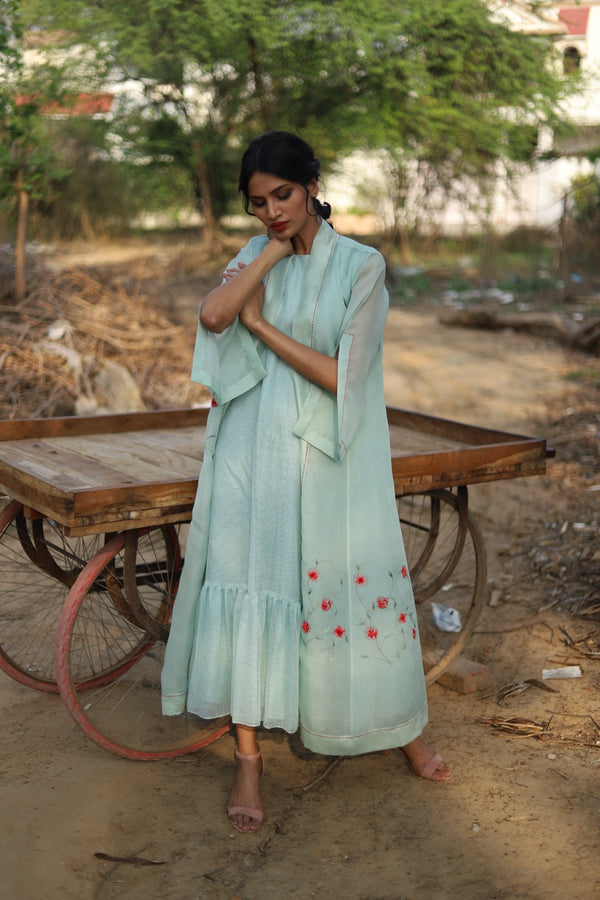 Vintage Garden cape dress - Vintage Garden - Neeta Bhargava