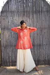 Vintage Garden paneled shirt and bustier top - Vintage Garden - Neeta Bhargava