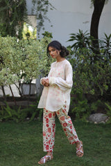 Vintage Garden straight pants - Vintage Garden - Neeta Bhargava